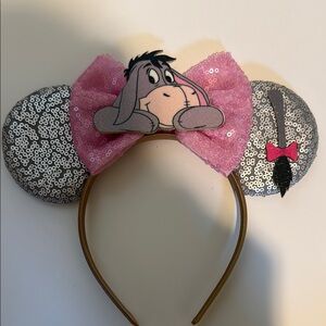Disney Eeyore Sequin Headband - Pink and Silver